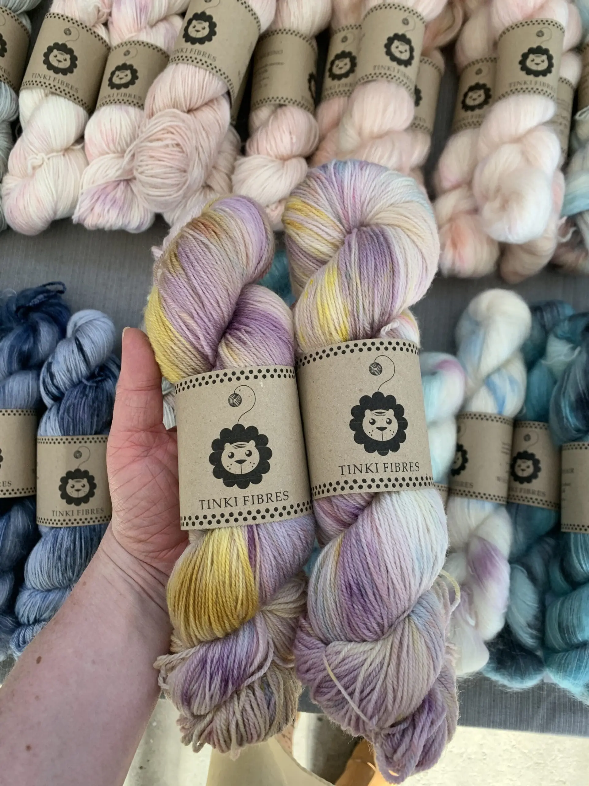 tinki fibers håndfarvede garn