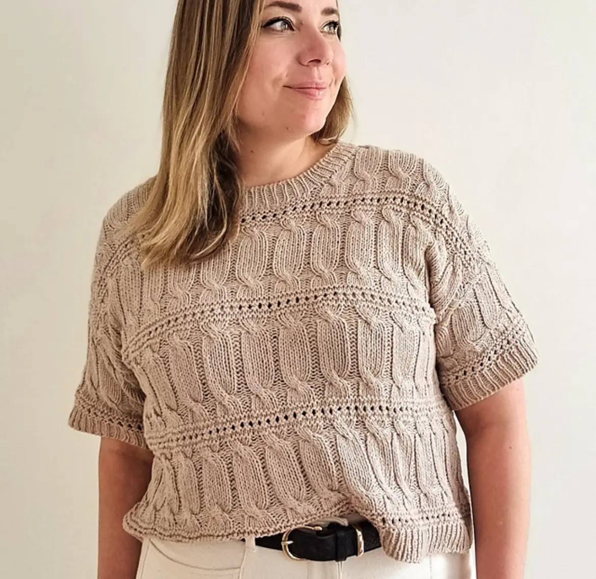 En perfekt sommerstrik Sari Nordlunds Collett tee