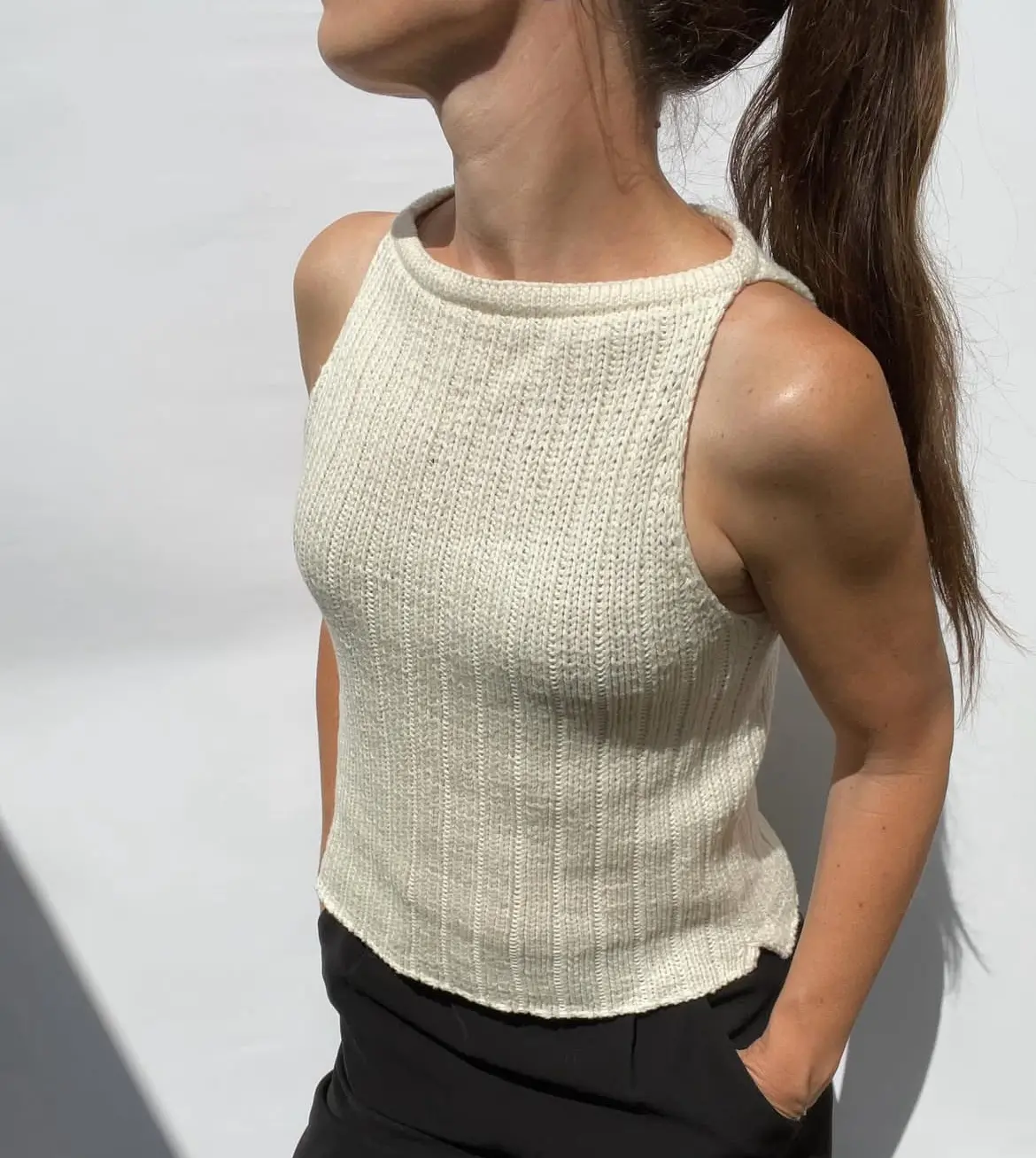 Suneshine top af Trine knitwear