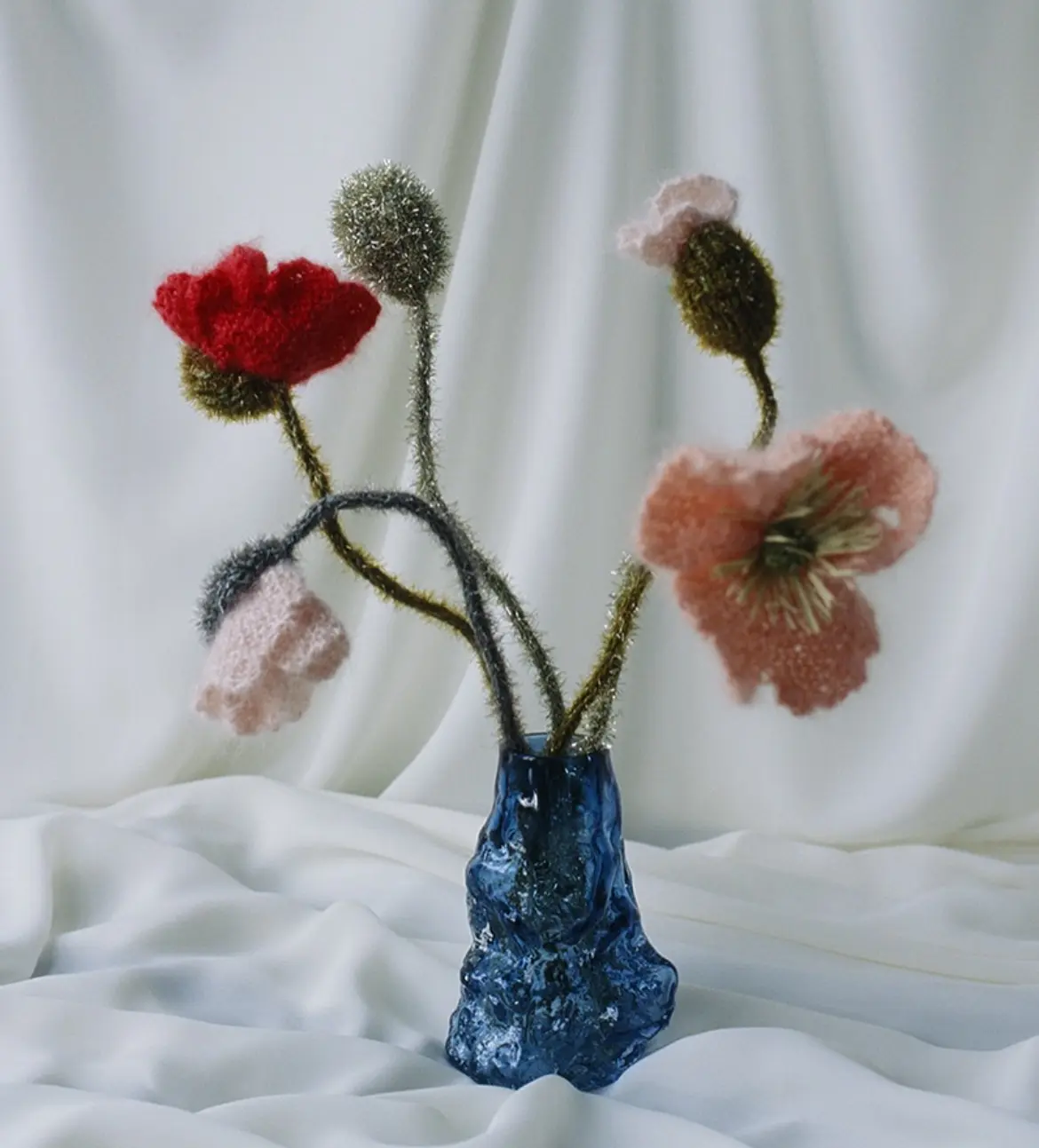 Strik på farten handler om strikkede blomster denne gang