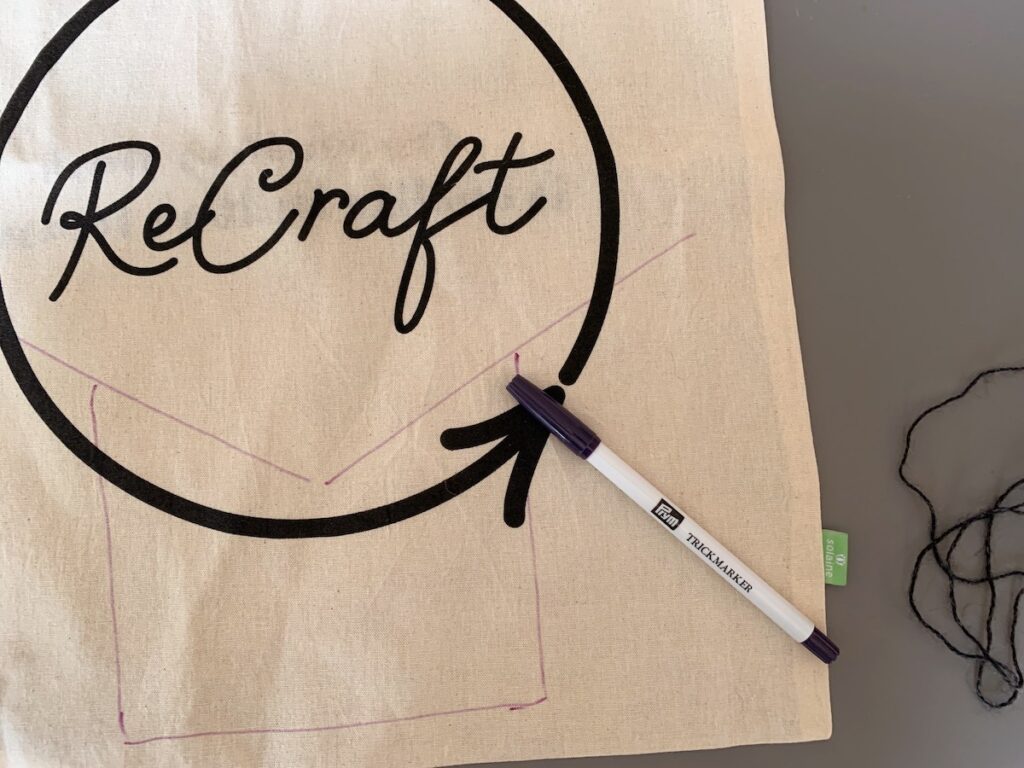 Tegning af strikketøjet på ReCraft net